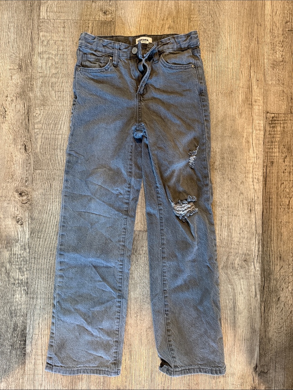 RSQ girls Distressed Gray Jeans - Casual Straight Fit